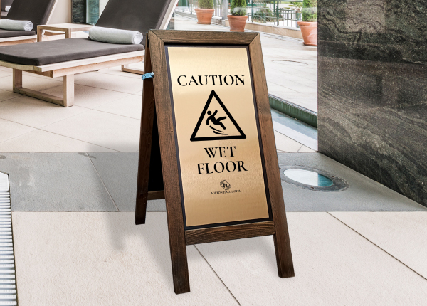 Premium Wooden Floor Safety Stands
