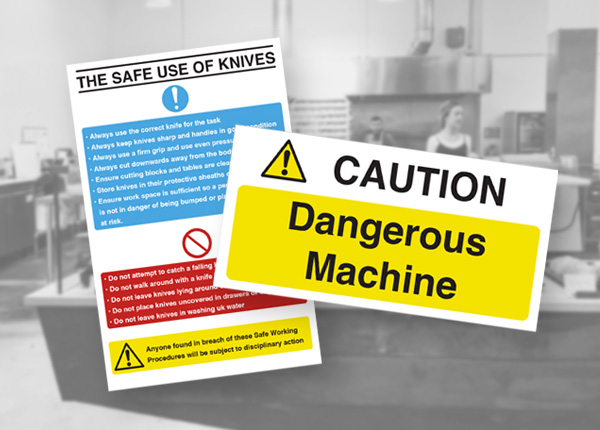 Catering Equipment Safety Signs