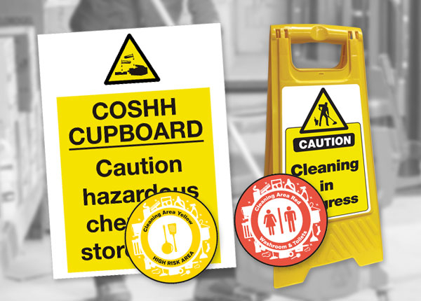 Cleaning and Chemical Safety Signs