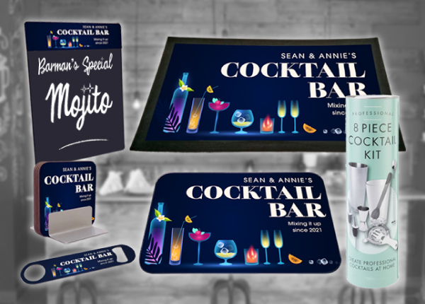 Personalised Home Bar Gift Sets