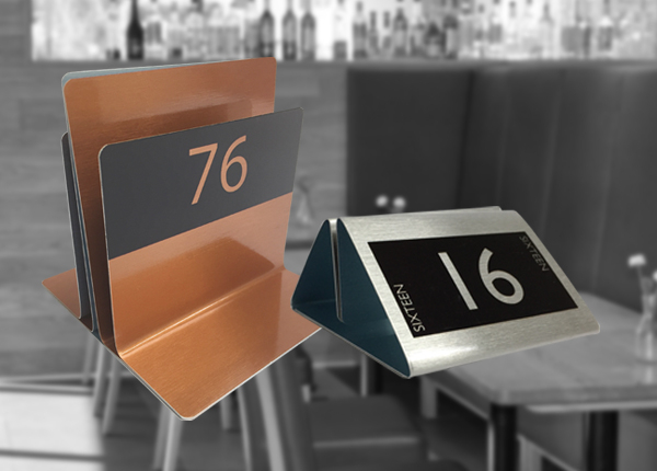 Numbered Menu Holders