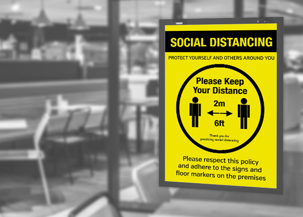 Social Distancing Signs & Posters