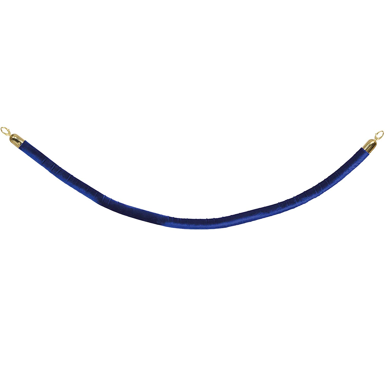 Blue Velvet Rope with Gold Ends