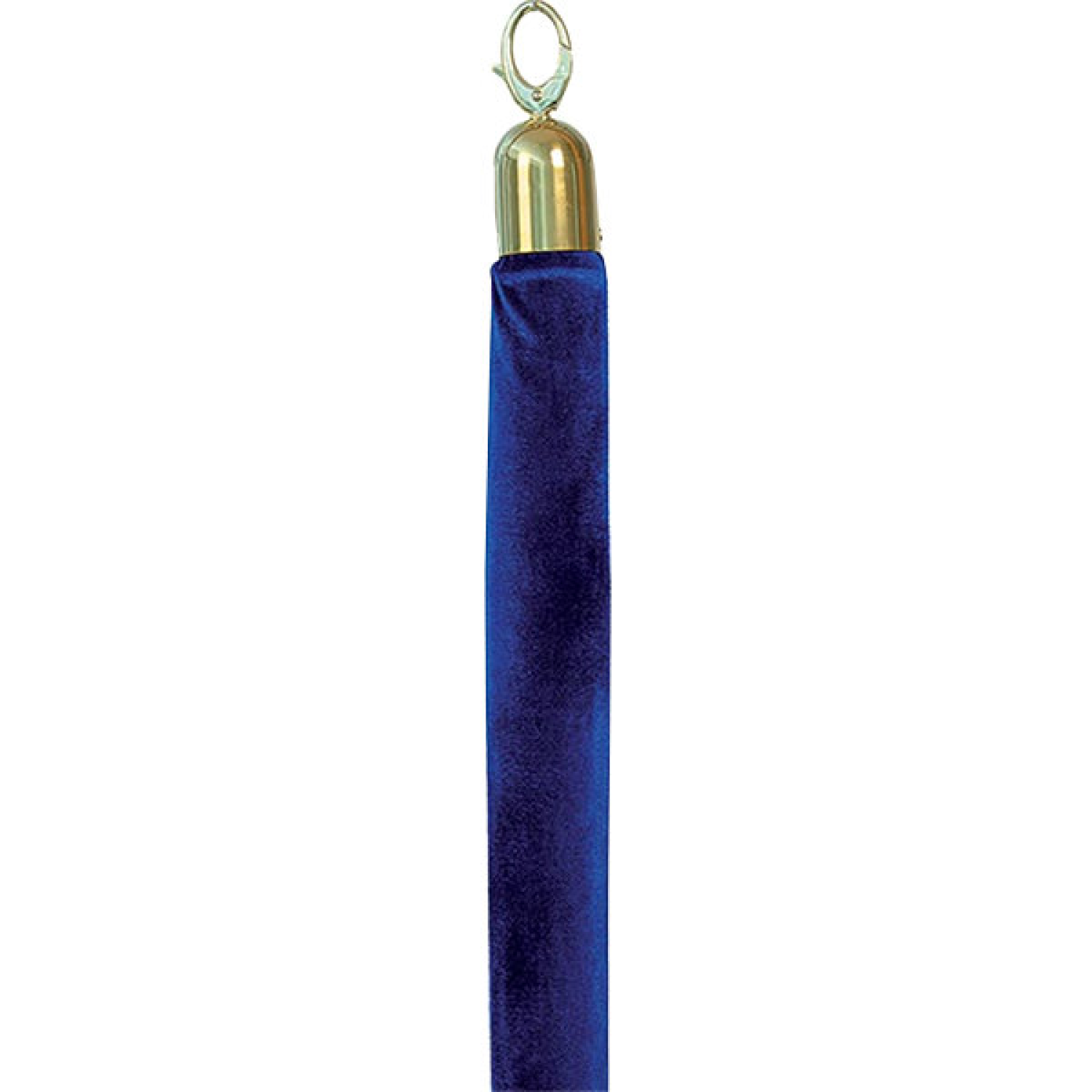 Blue Velvet Rope with Gold Ends