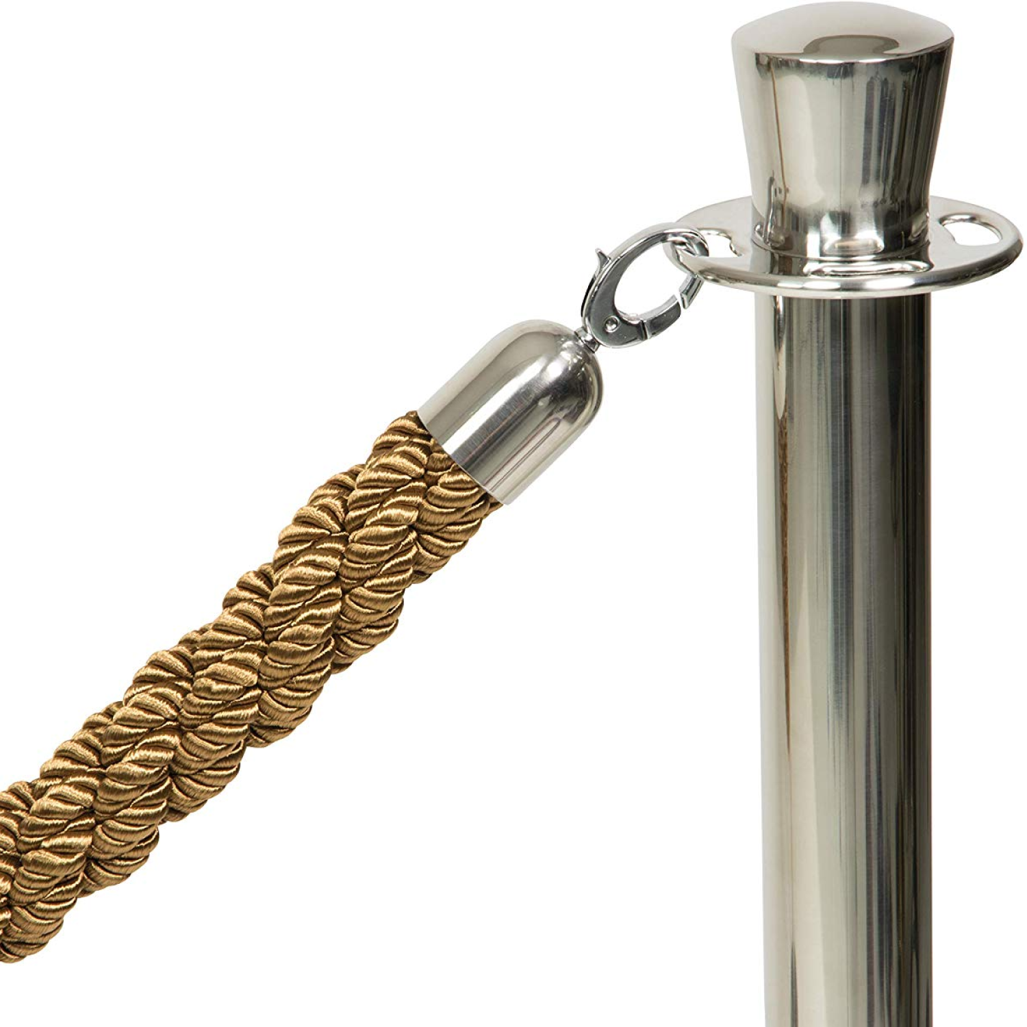 Bronze Rope Barrier with Chrome Ends Catersigns