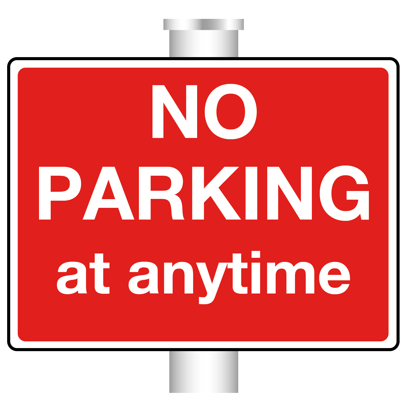 No Parking at Anytime Sign