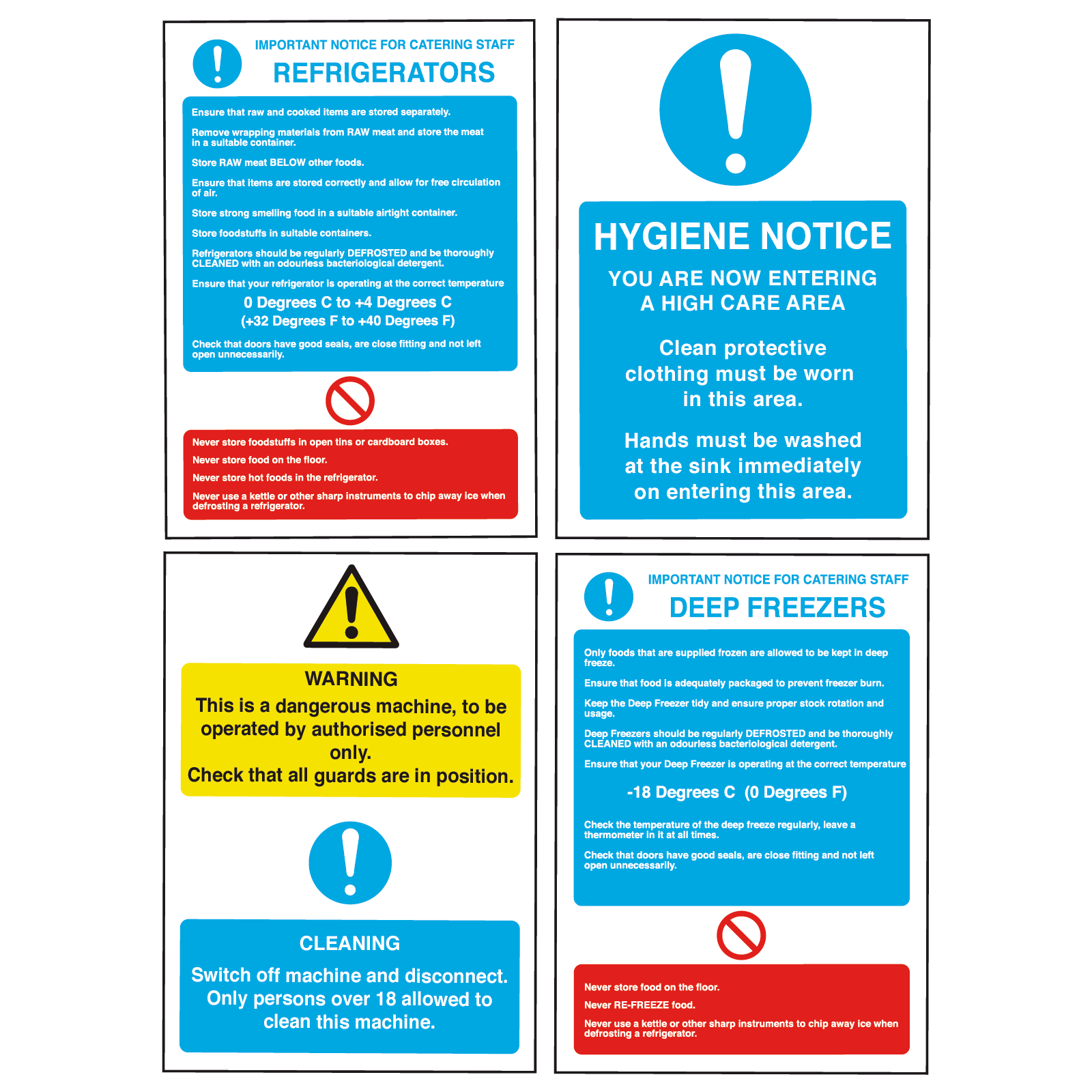 Safety Signs In The Kitchen