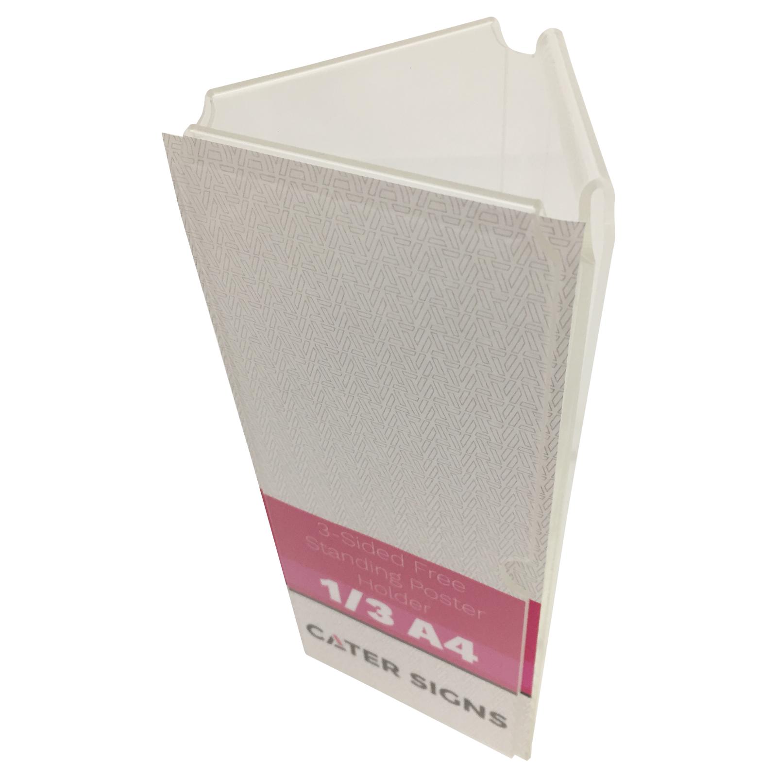 Clear Acrylic Menu Holder With Three Sides Acrylic Menu Holders