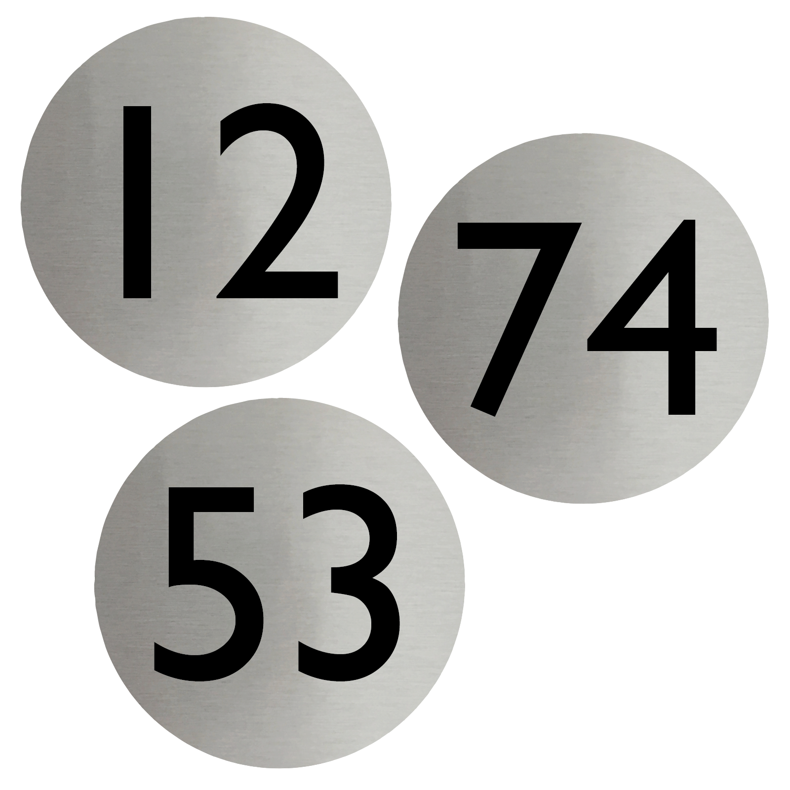 Numbered Stainless Steel Disc