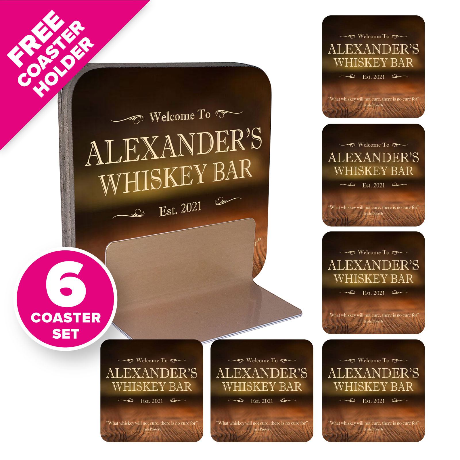 Free bar coasters clearance