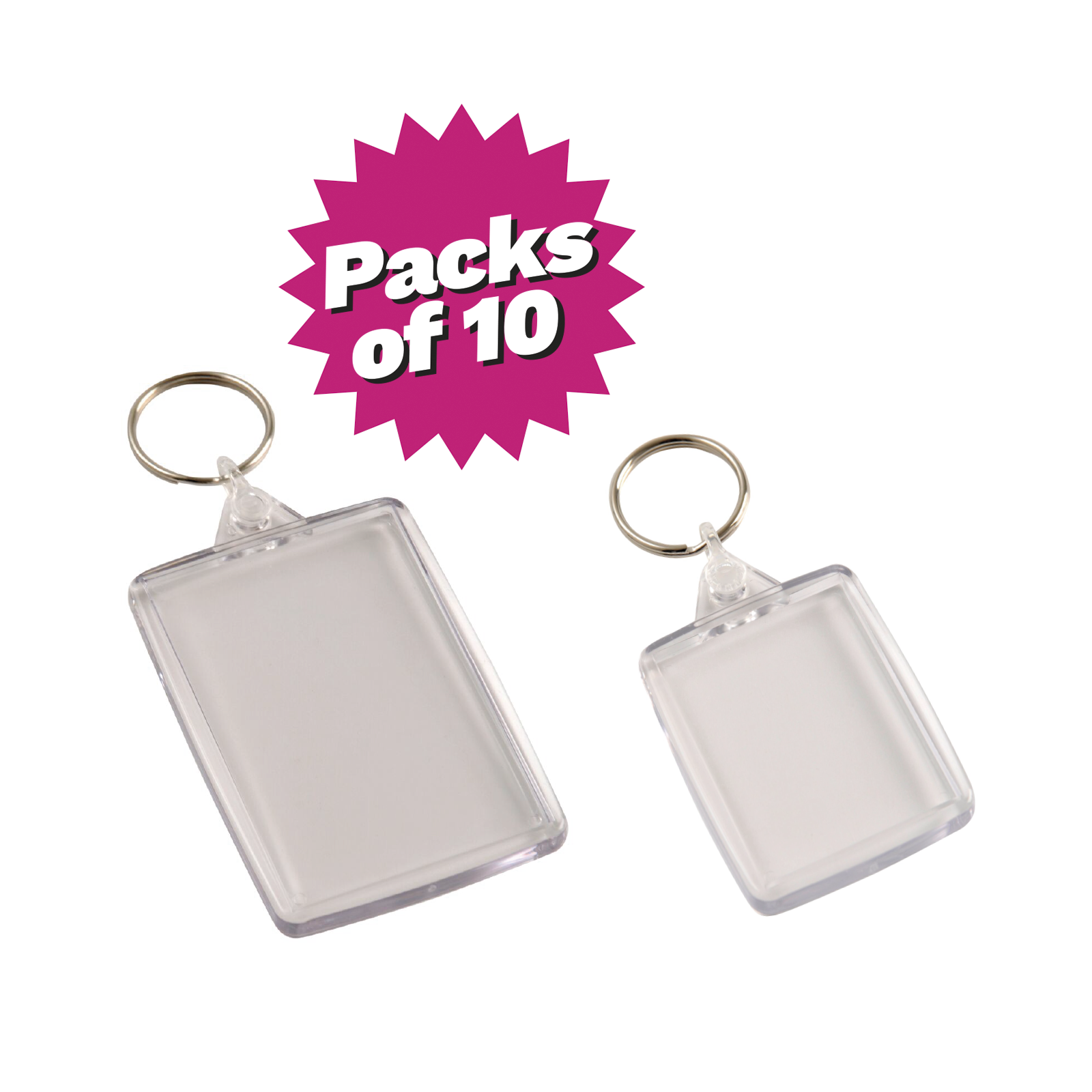 Clear key rings online