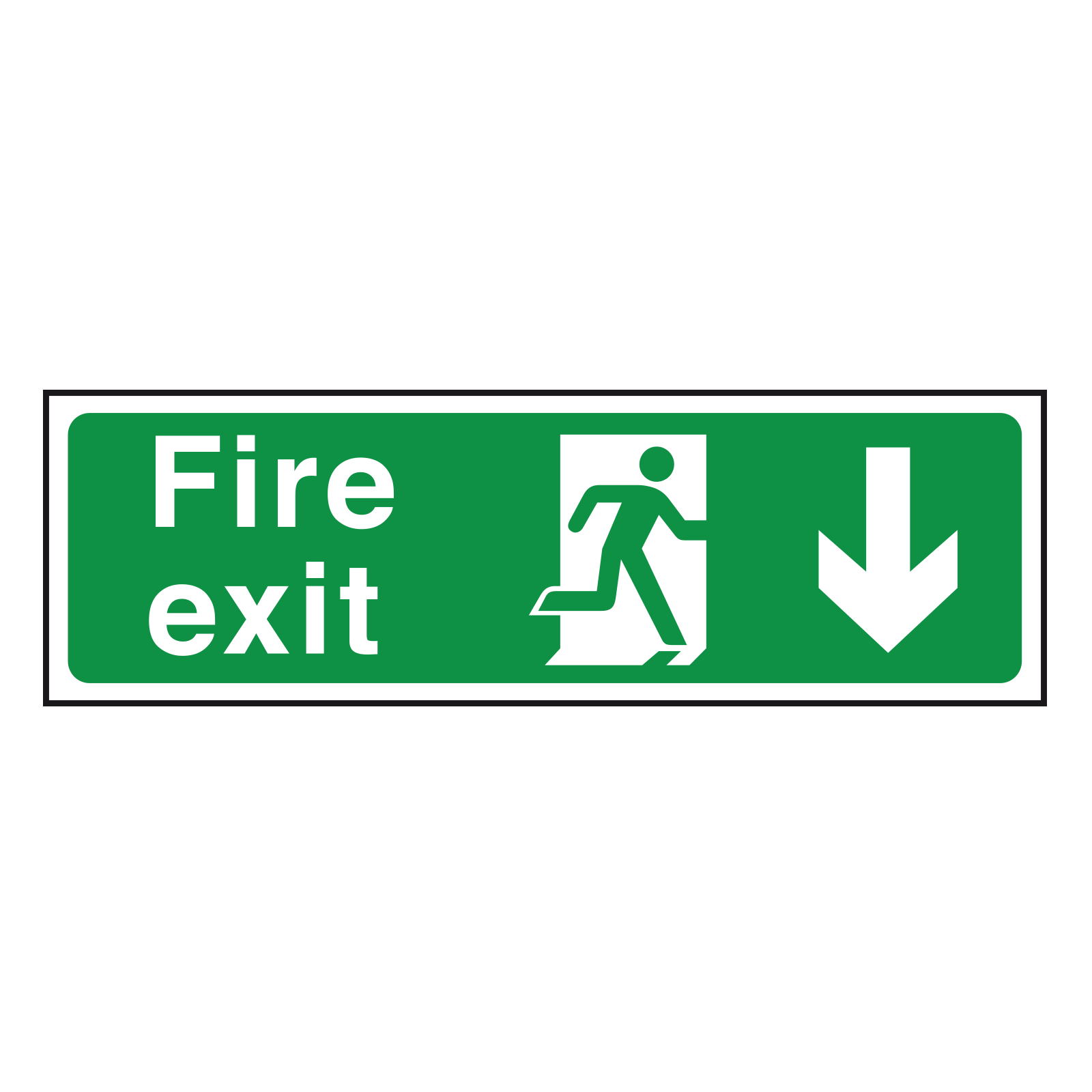 arrow-down-british-standard-fire-exit-sign