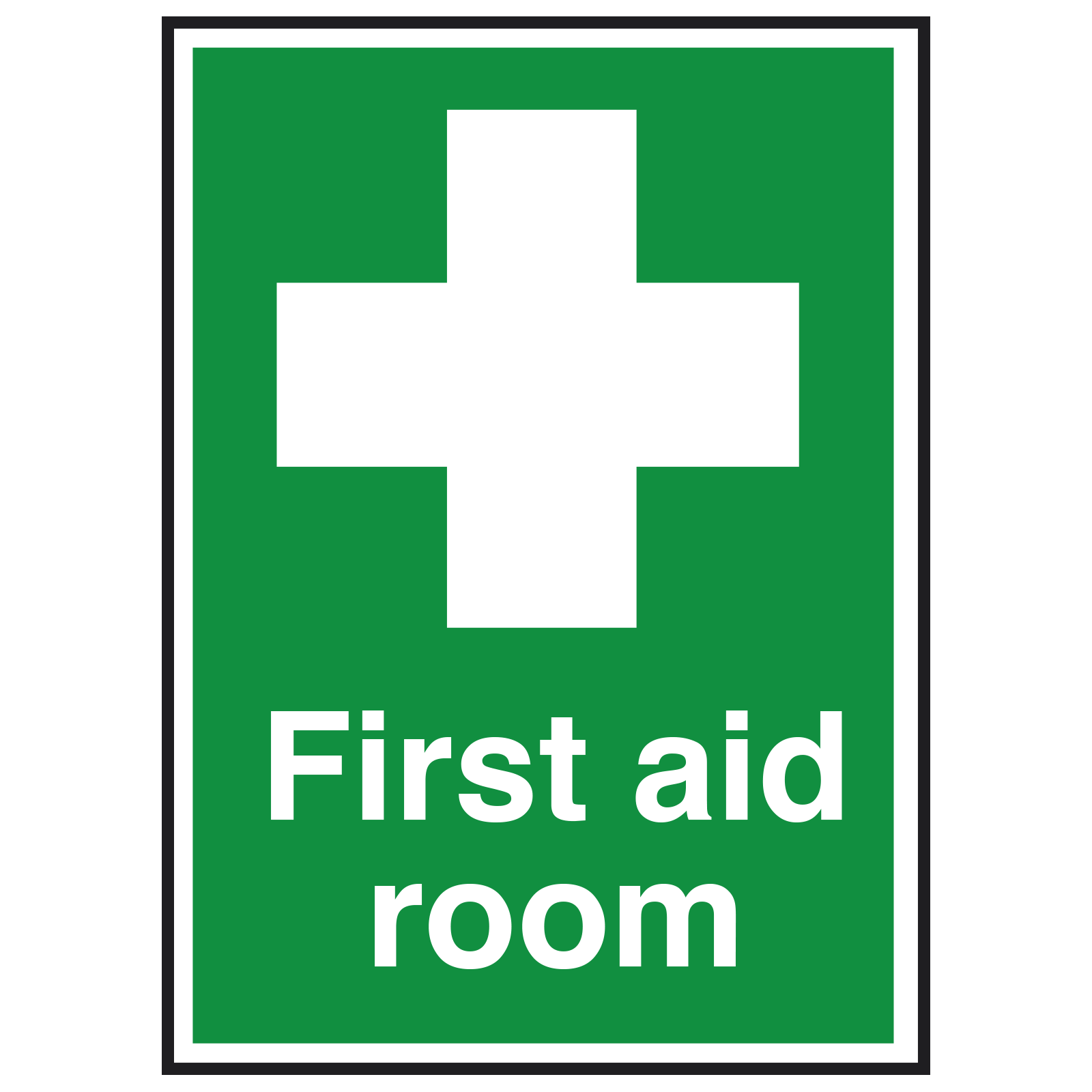 First Aid Room with Symbol Sign