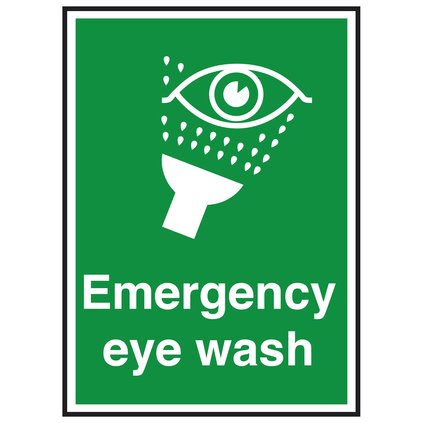 Emergency Eye Wash Sign