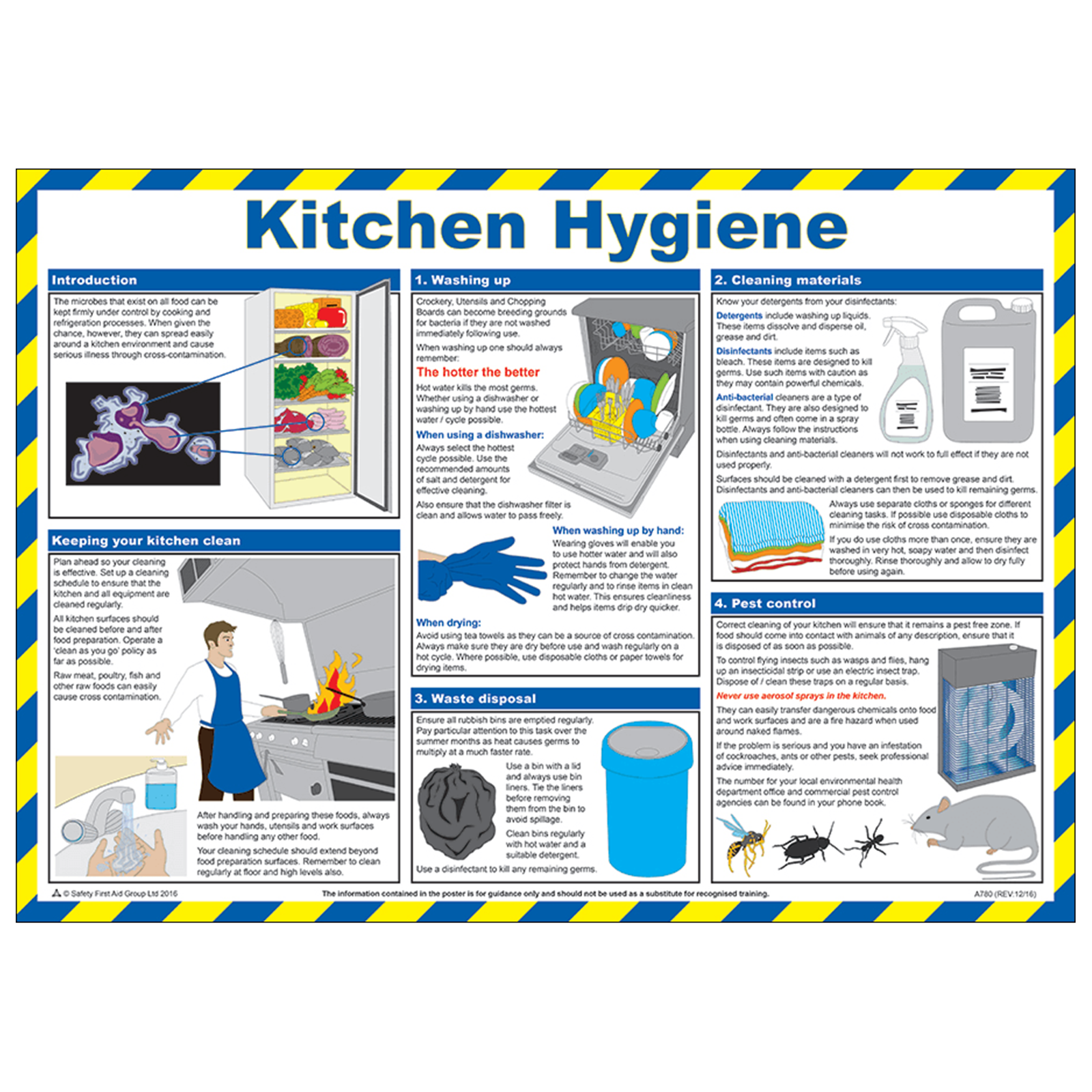 Hygiene And Safety Poster