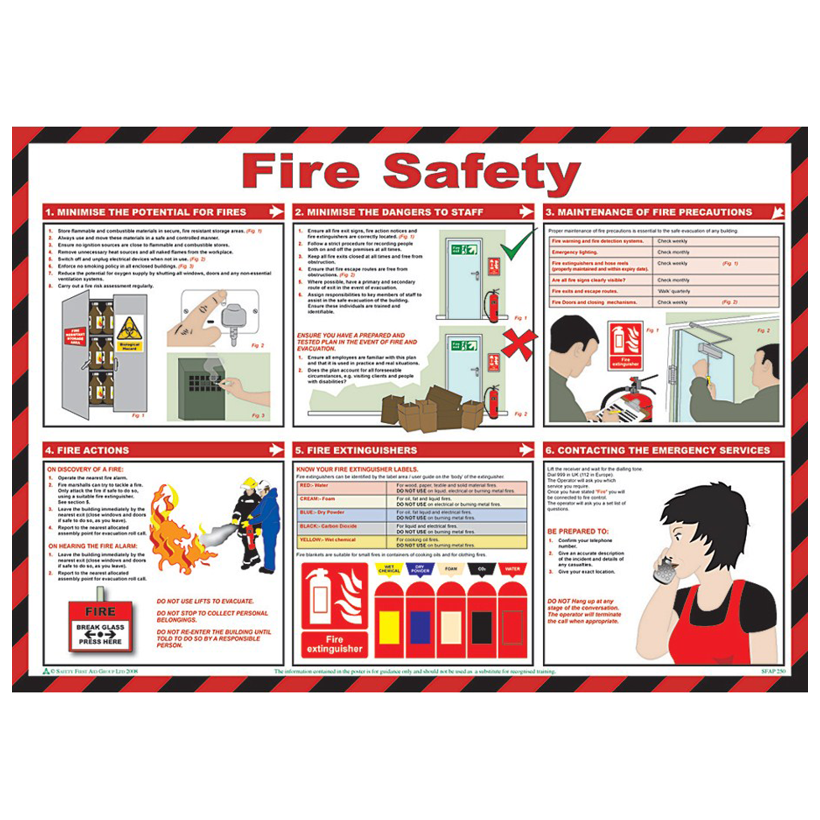 Fire Safety Guidance Poster