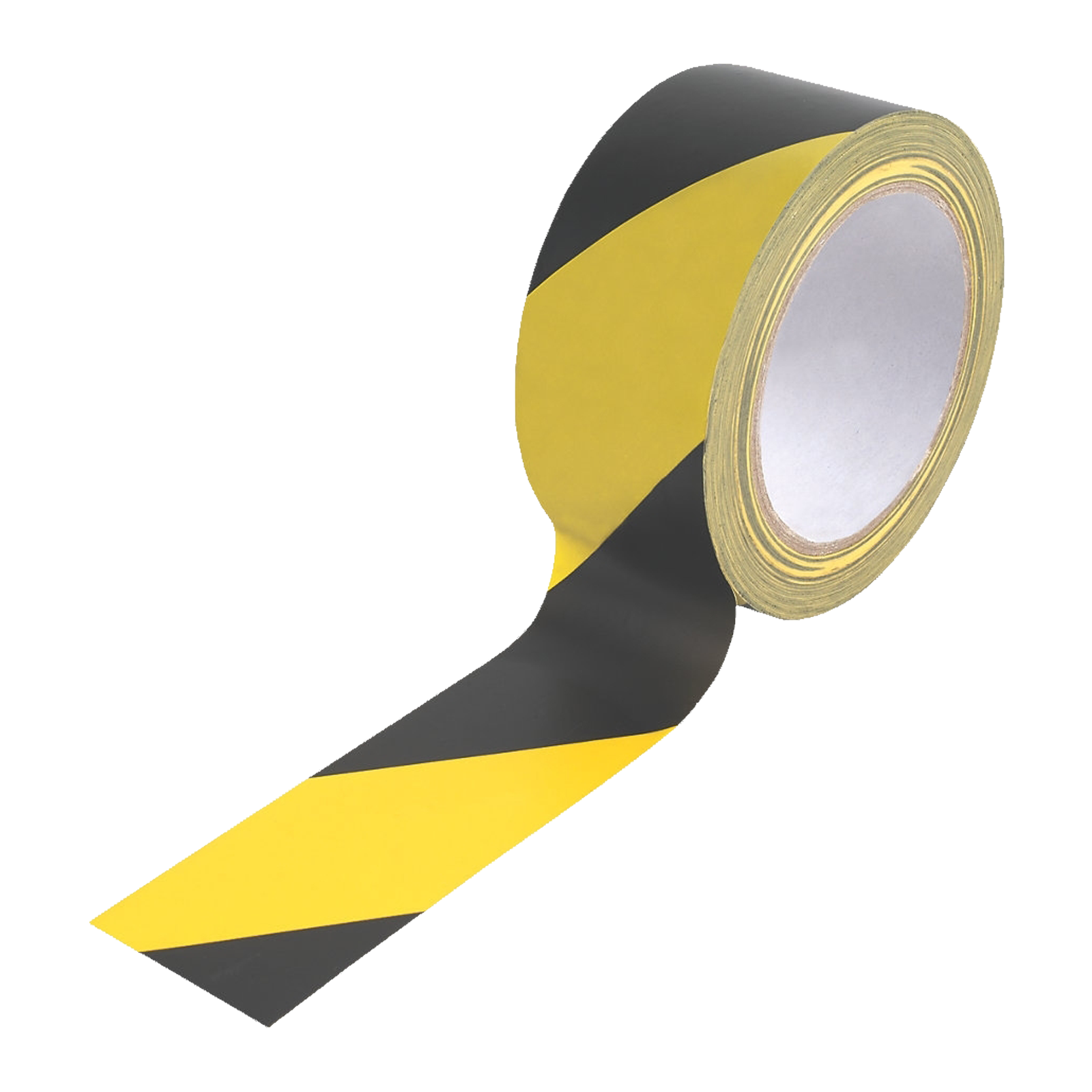 Yellow and Black Hazard Social Distancing Floor Tape.