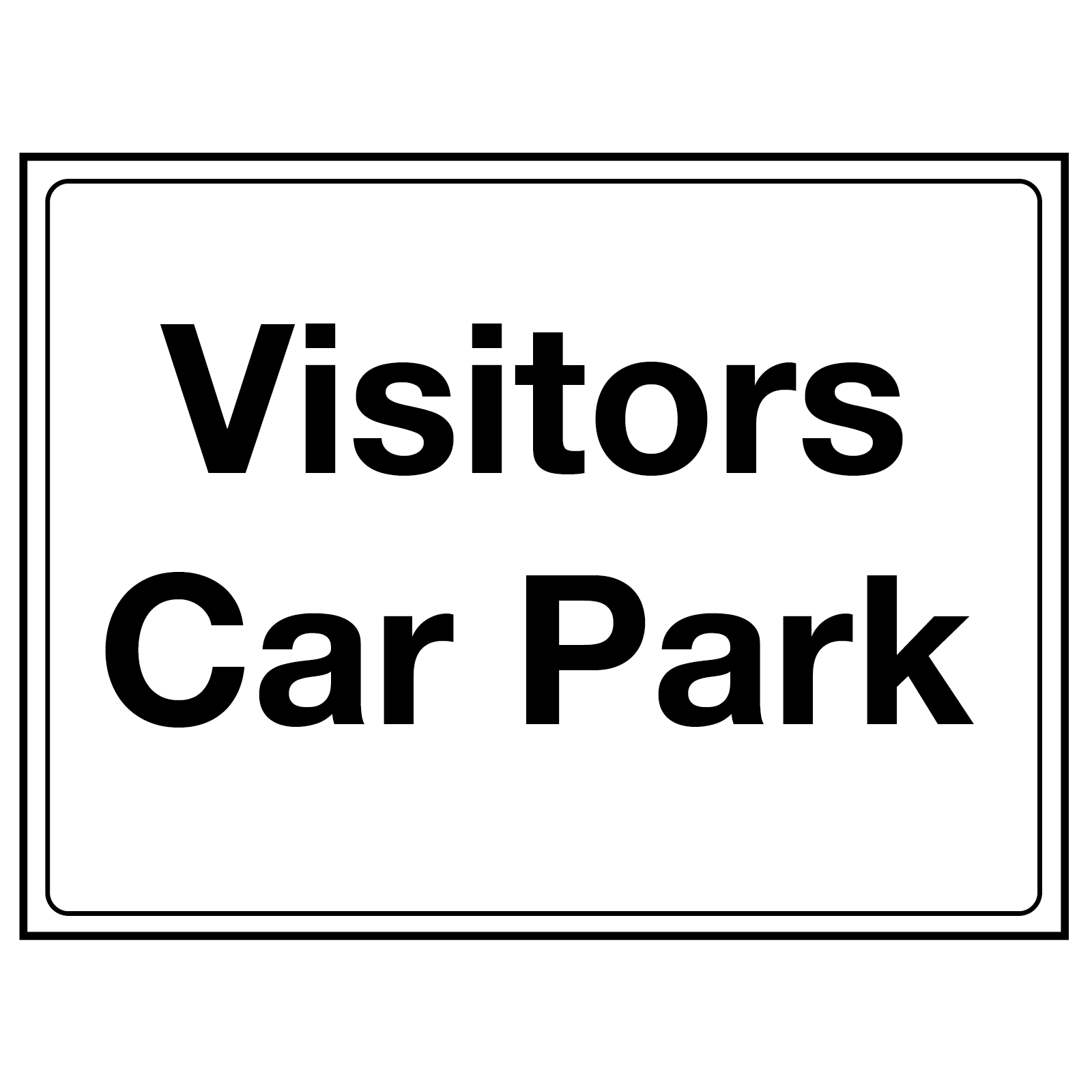 Visitors Car Park Sign