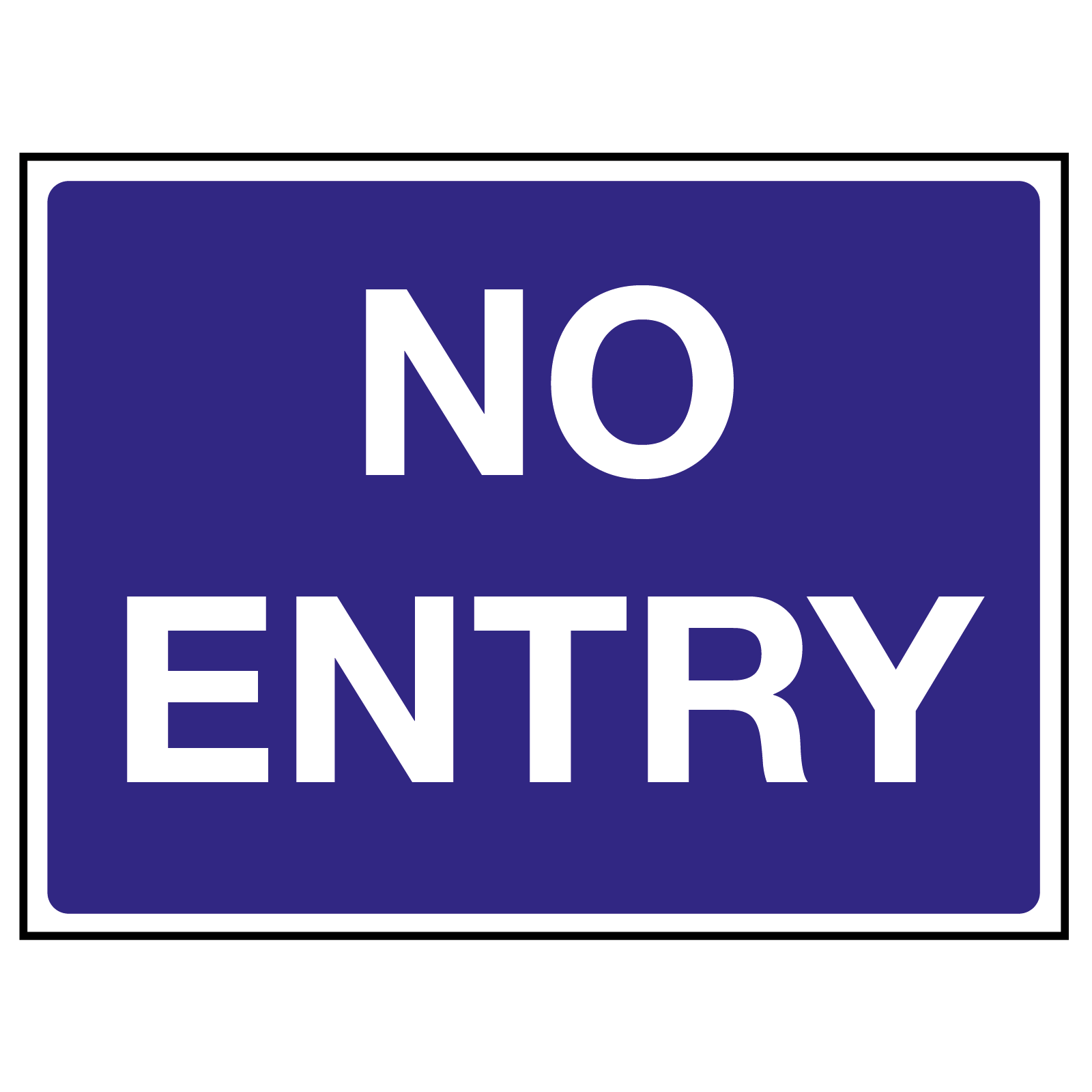 No Entry Traffic Sign