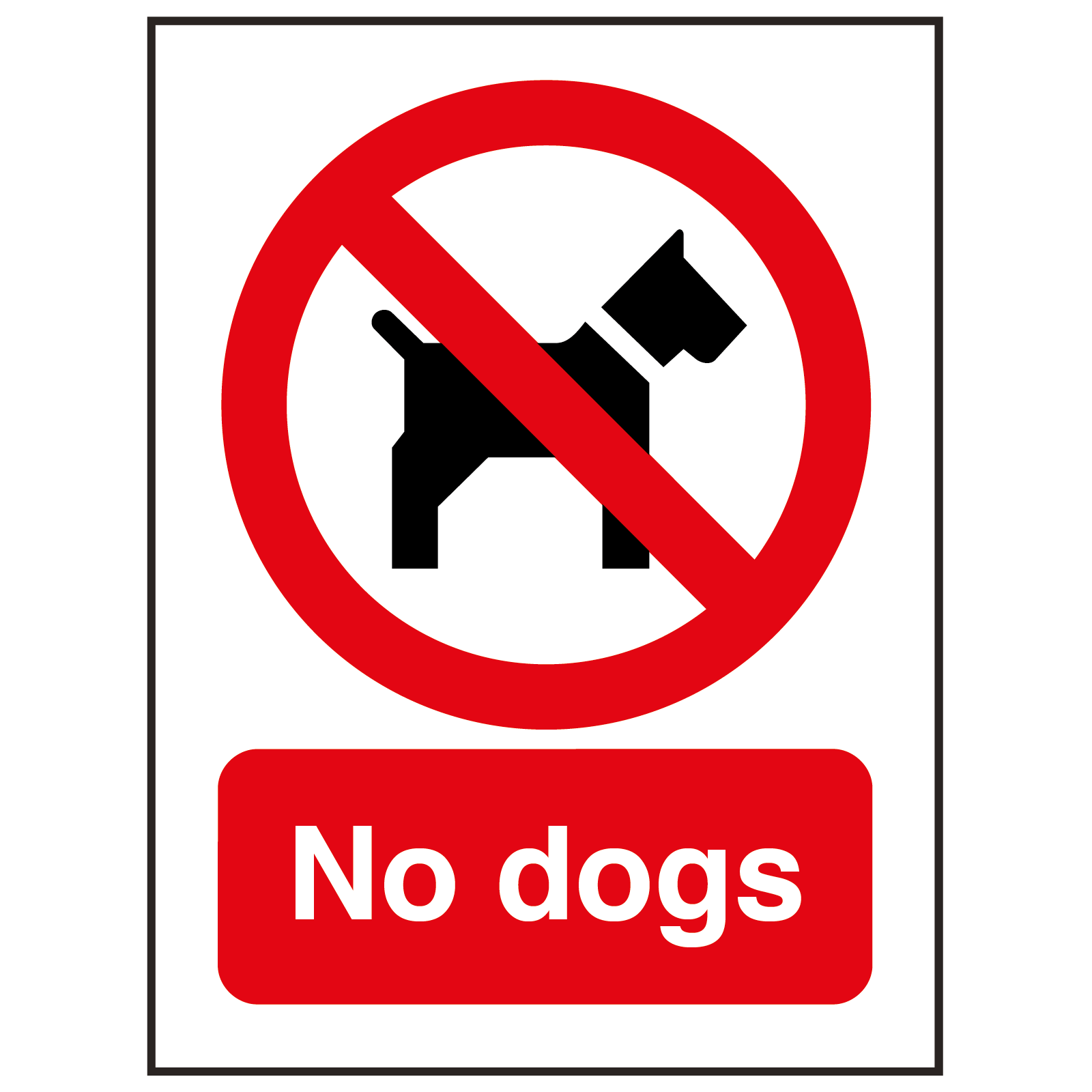 No Dogs Sign