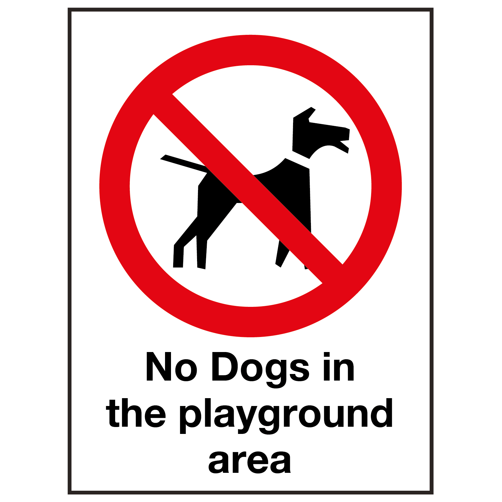 no dog sign