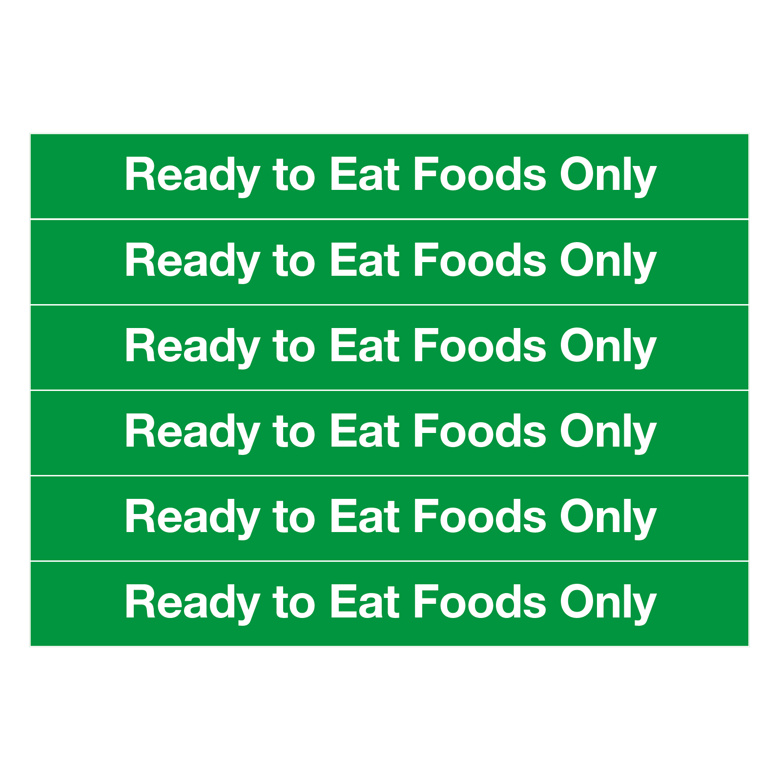 Ready to Eat Foods Only Stickers