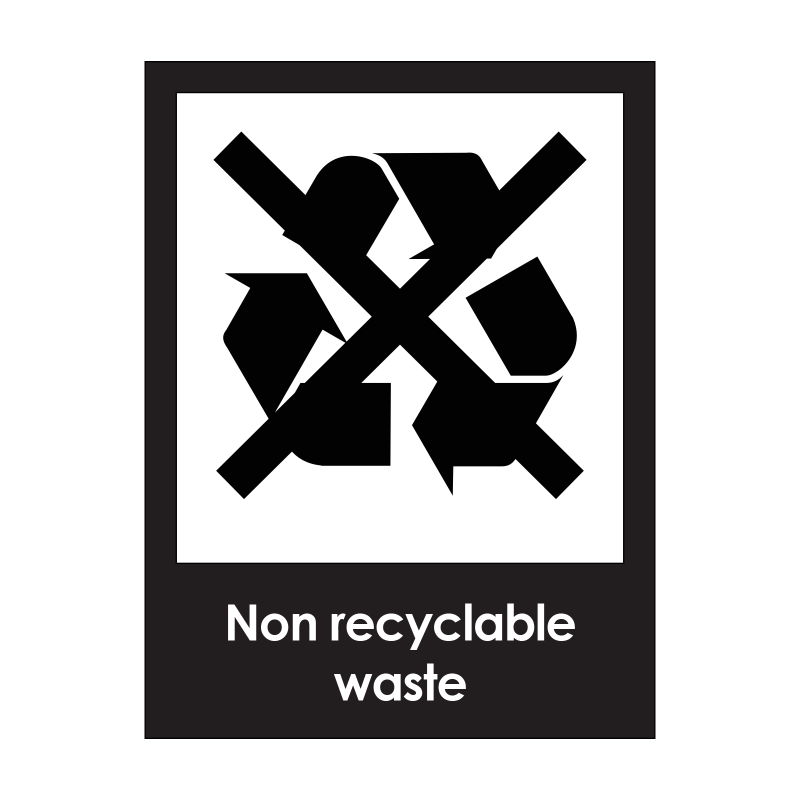 Non-Recyclable Waste Sign