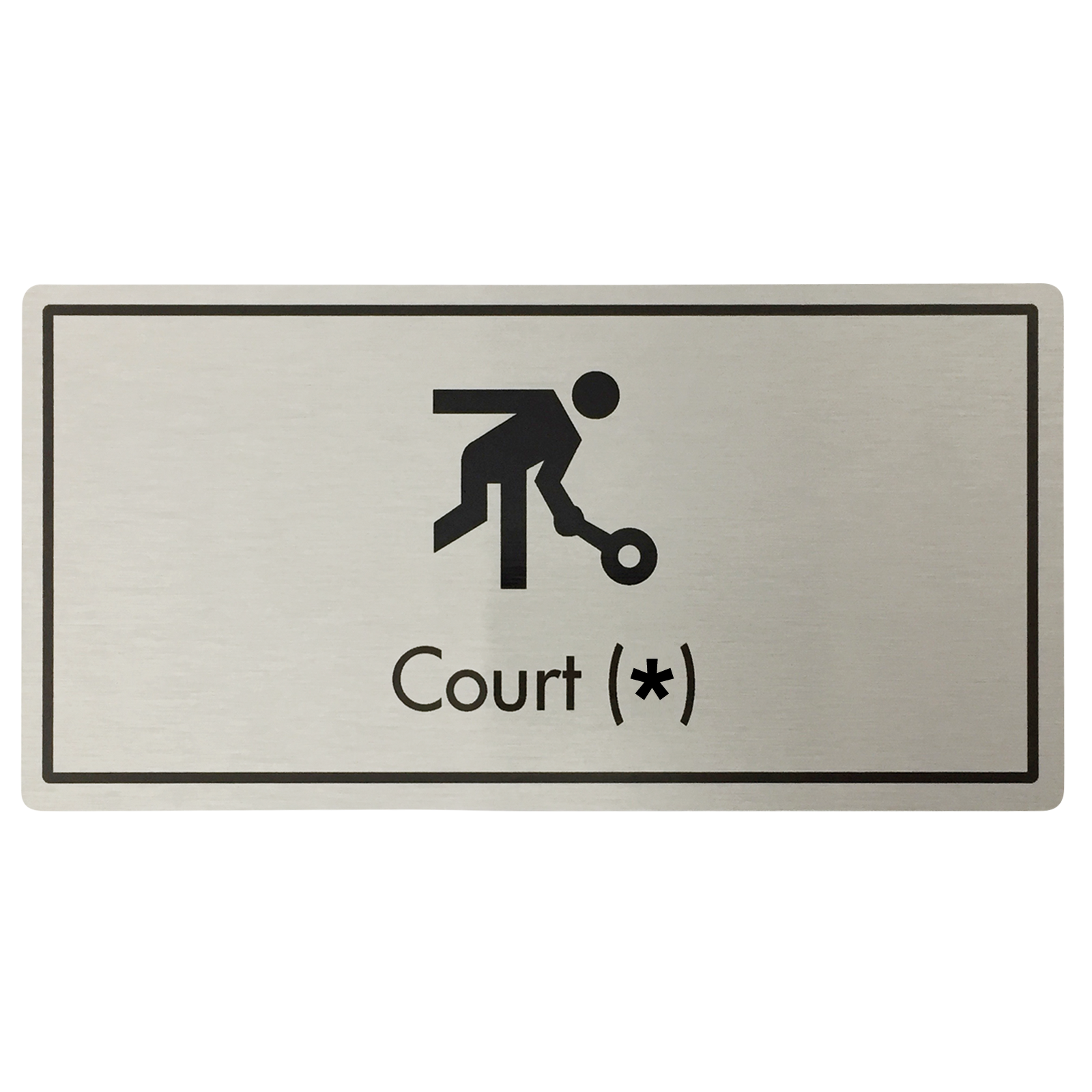 Court (Your Number) Door Sign