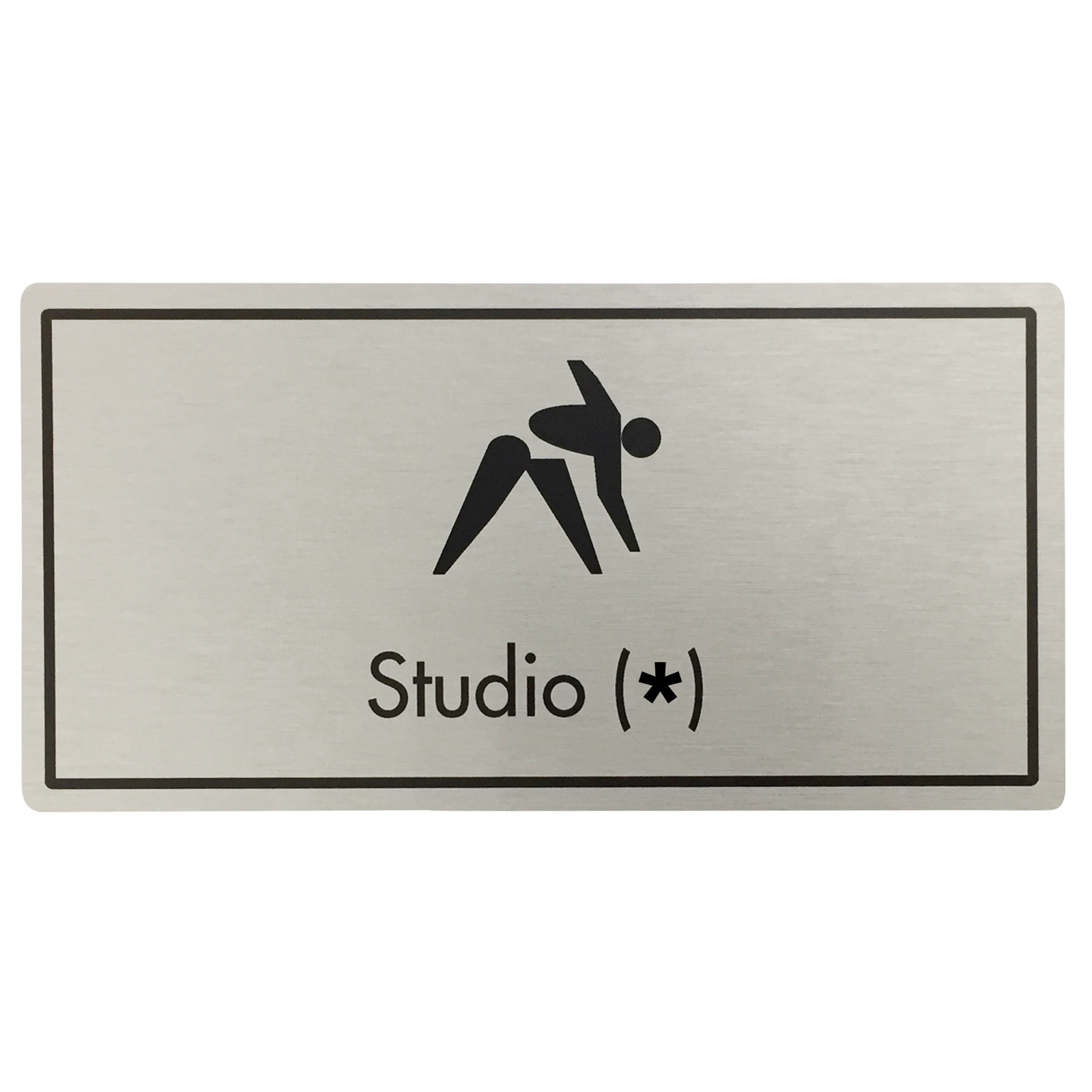 Studio (Your Number) Door Sign