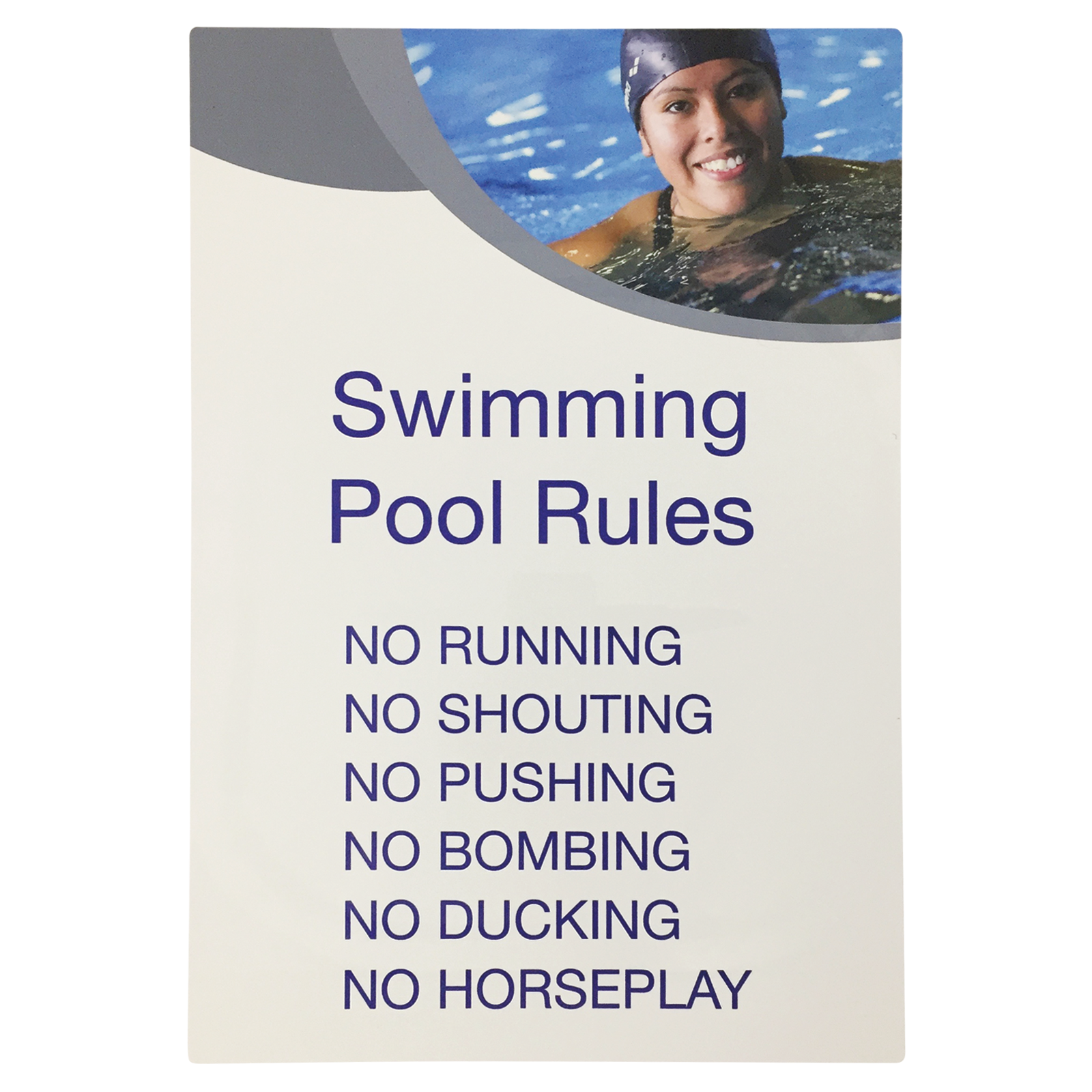 Swimming Pool Bullet Point Rules Notice