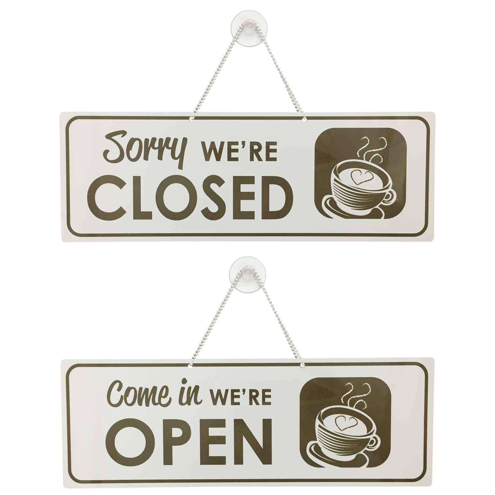 Café Open / Closed sign