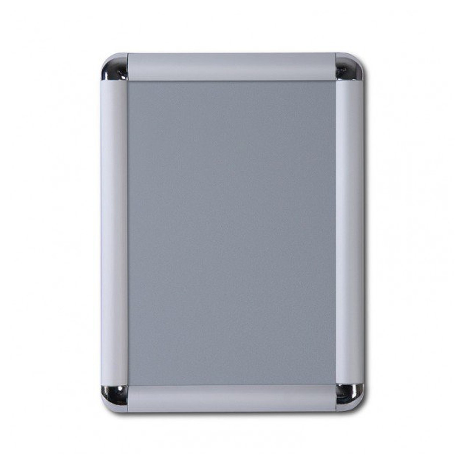 Chrome Cornered 25mm Poster Display Snap Frames