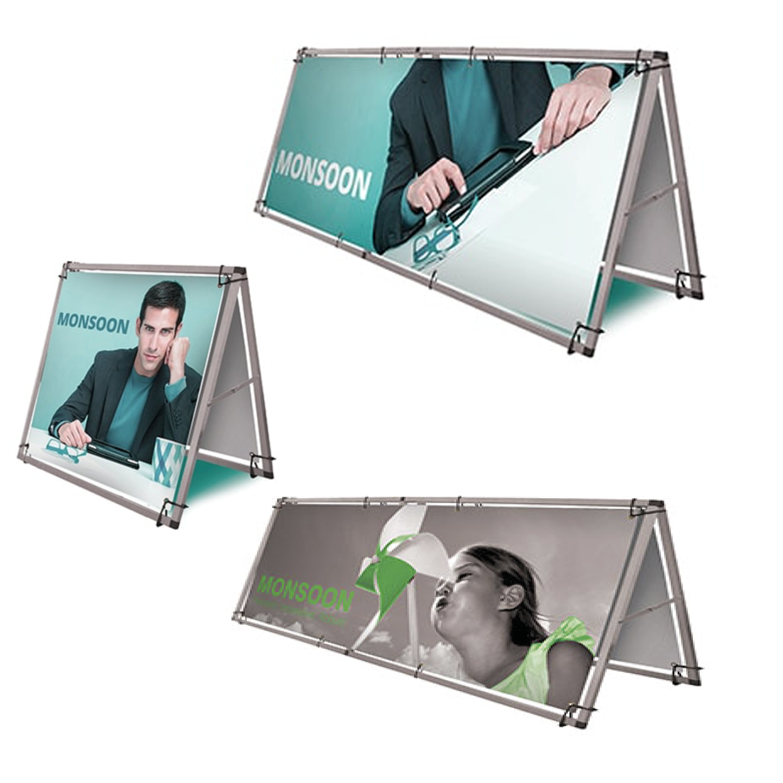 Double Sided Display A-Banner & Frame