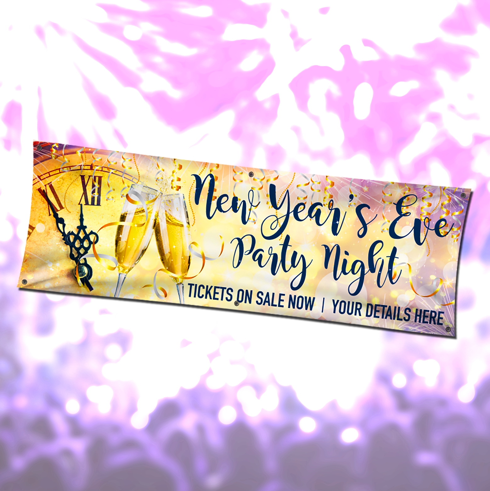Personalised New Year Party Banners