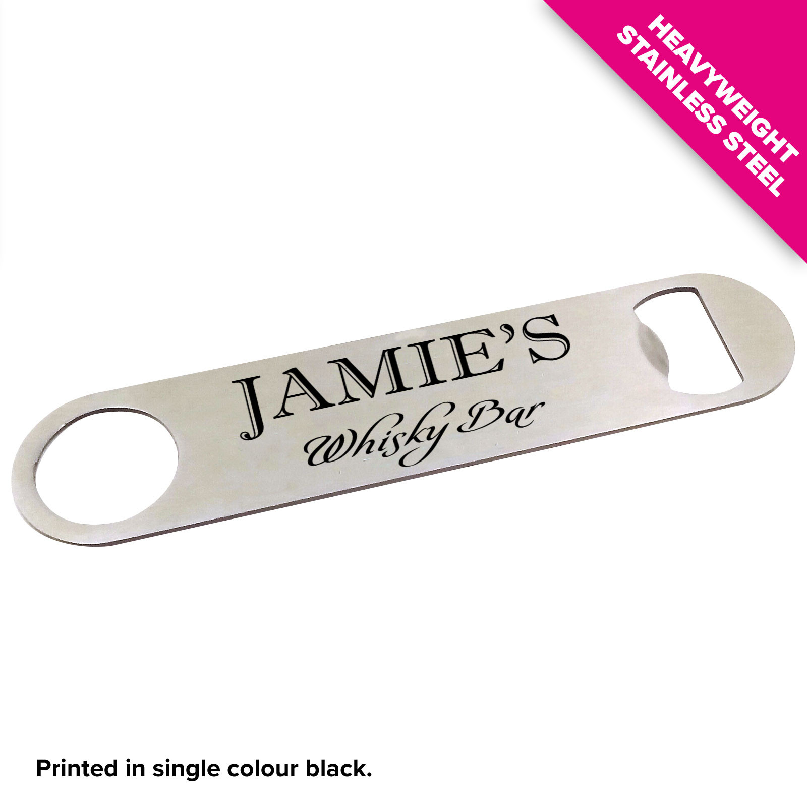 Personalised Bottle Opener / Bar Blade - Whisky - Style 5 - Design 2