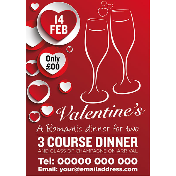 Valentines Day Dinner for Two Poster