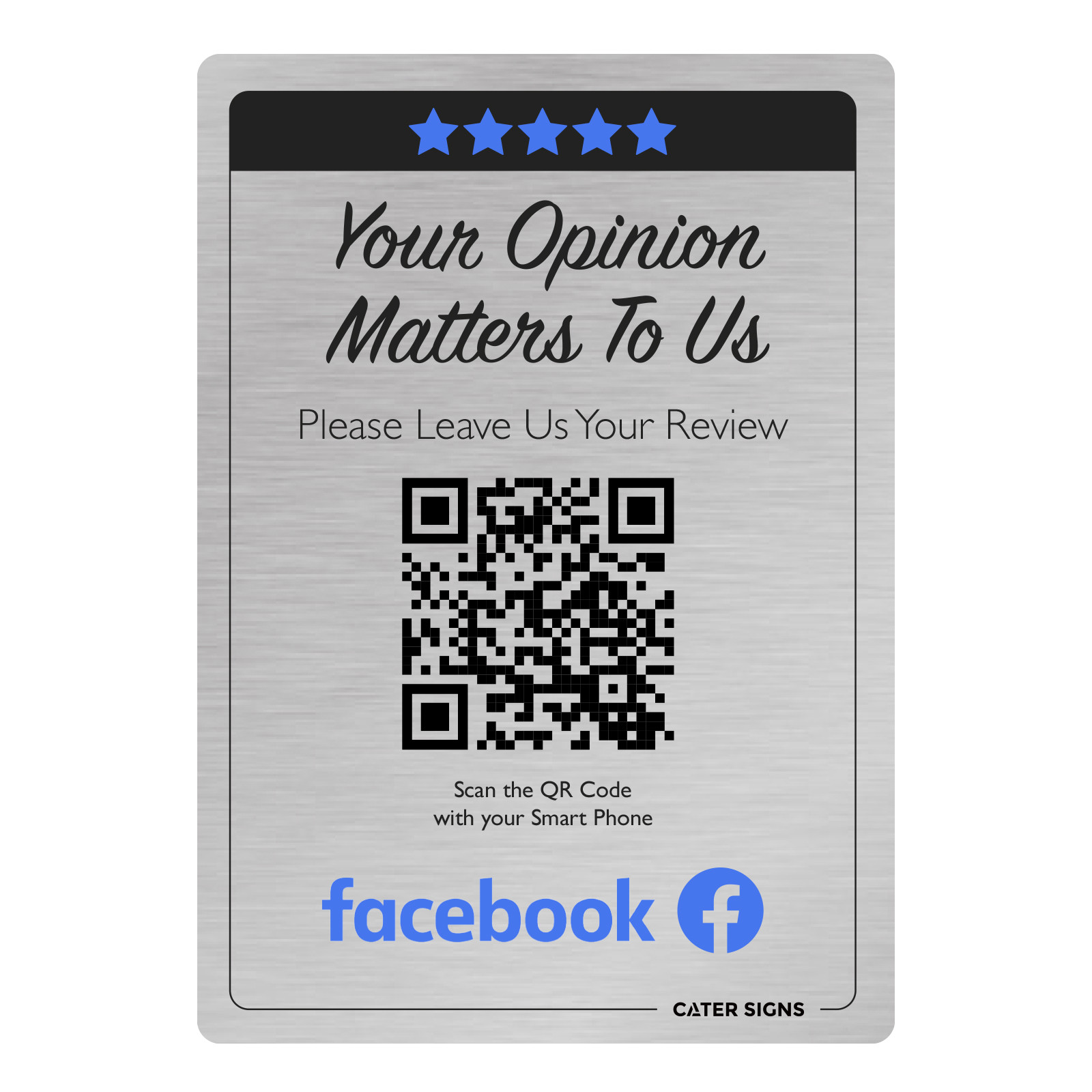 Your Opinion Matters Please Leave Us A Review On Facebook Bar Sign
