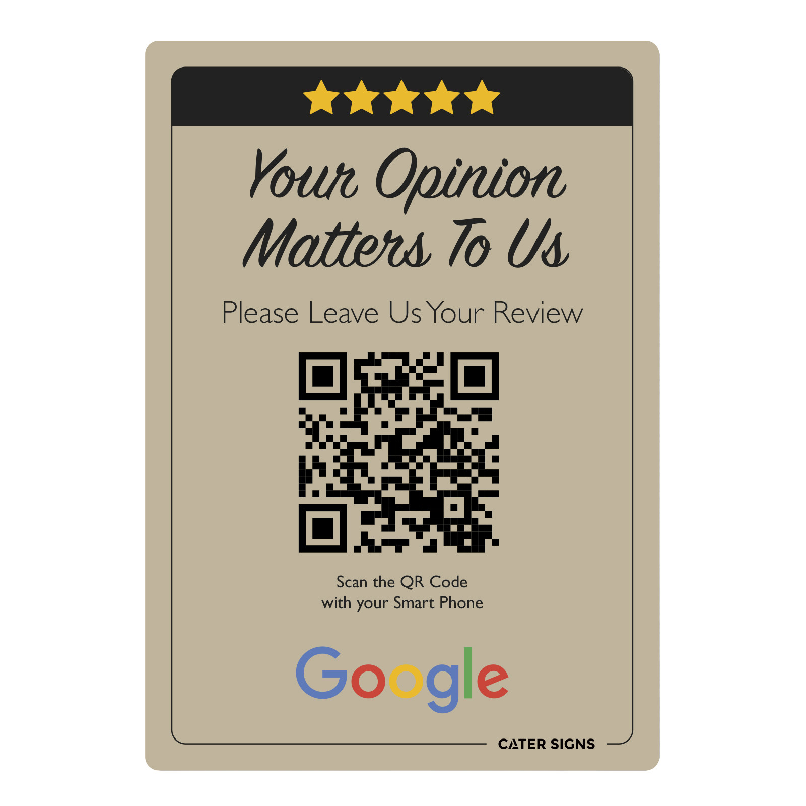 Your Opinion Matters Please Leave Us A Review On Google Review Bar Sign