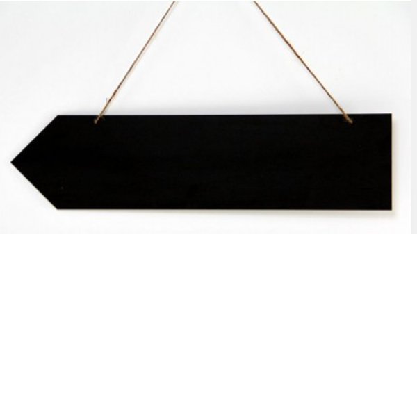 Hanging HPL Chalkboard Arrow Sign