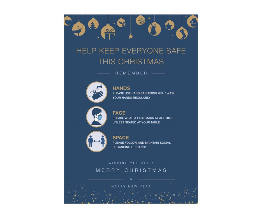 Christmas help keep safe poster