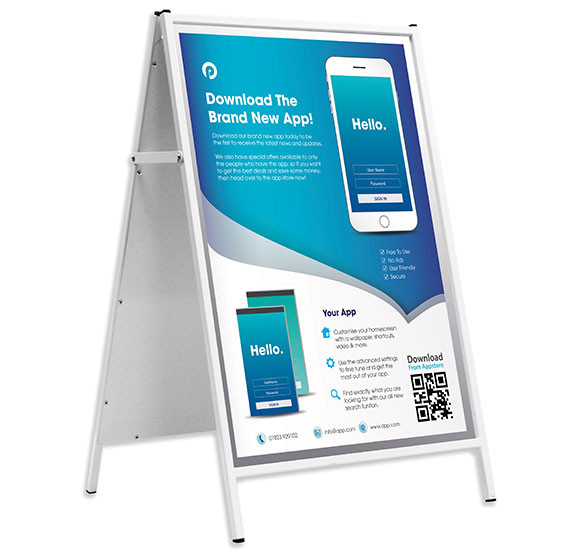 Informer 20 x 30" Poster Panel Pavement Display