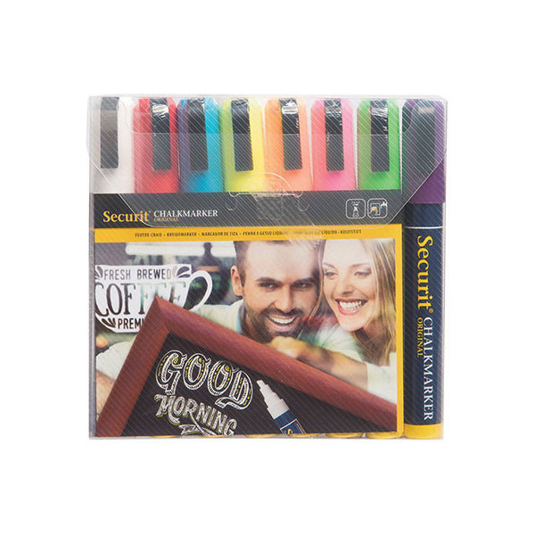 Liquid Chalk Pens - Pack of 8 Bright Colours – Size Medium 2-6 mm Nib