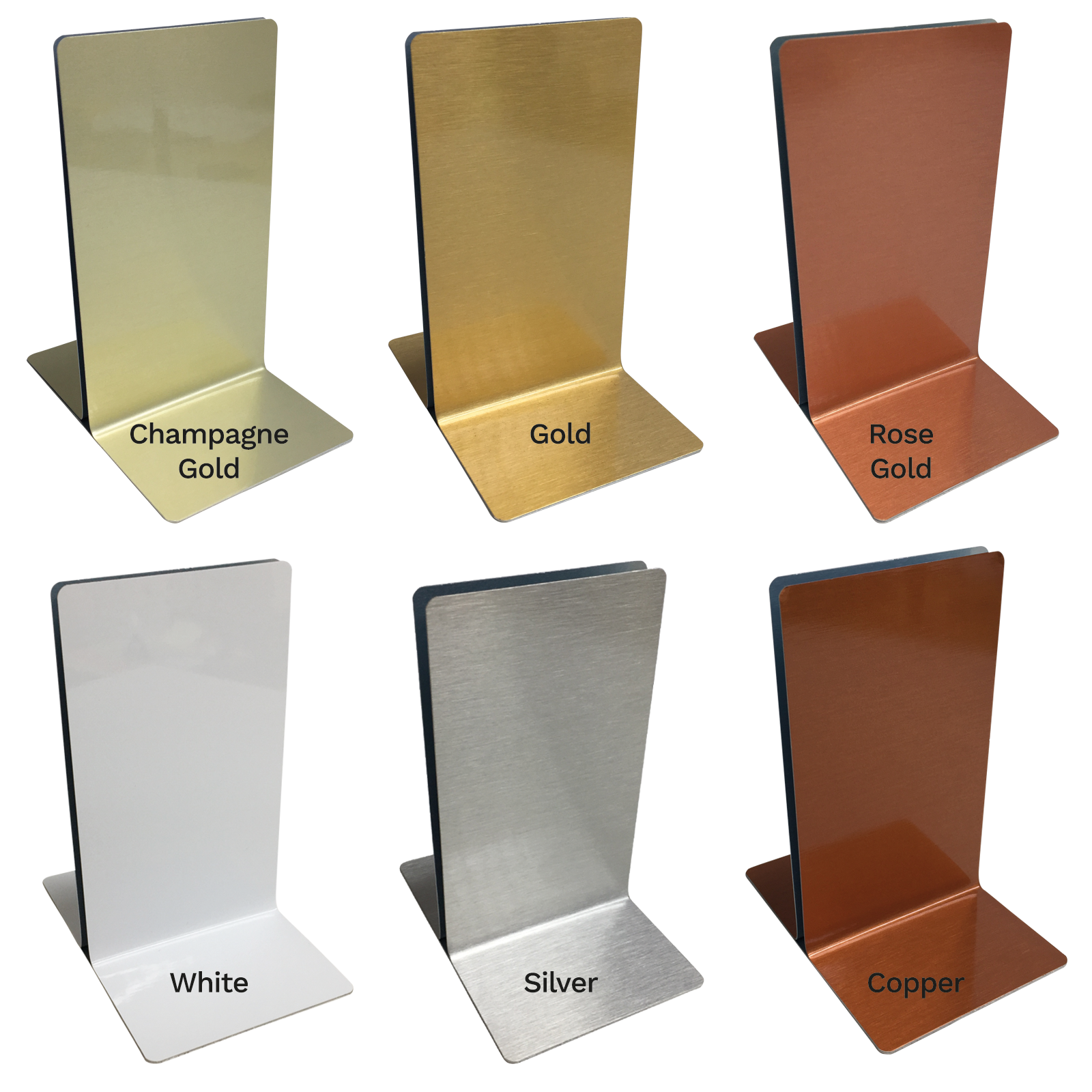 Plain Metal Menu Holders Singe Channel Menu Holders