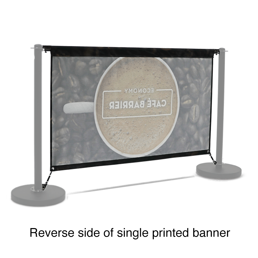 Replacement Graphic for 1500 Single-Sided Economy Café Barrier