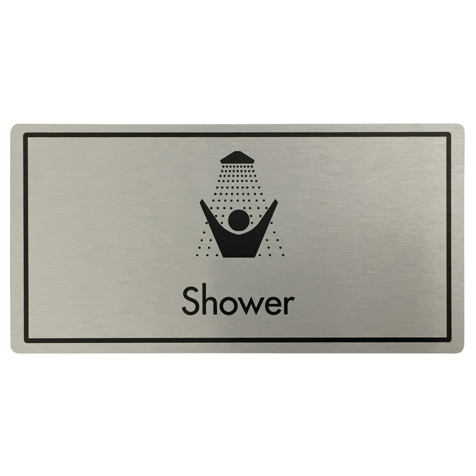 Shower Door Sign