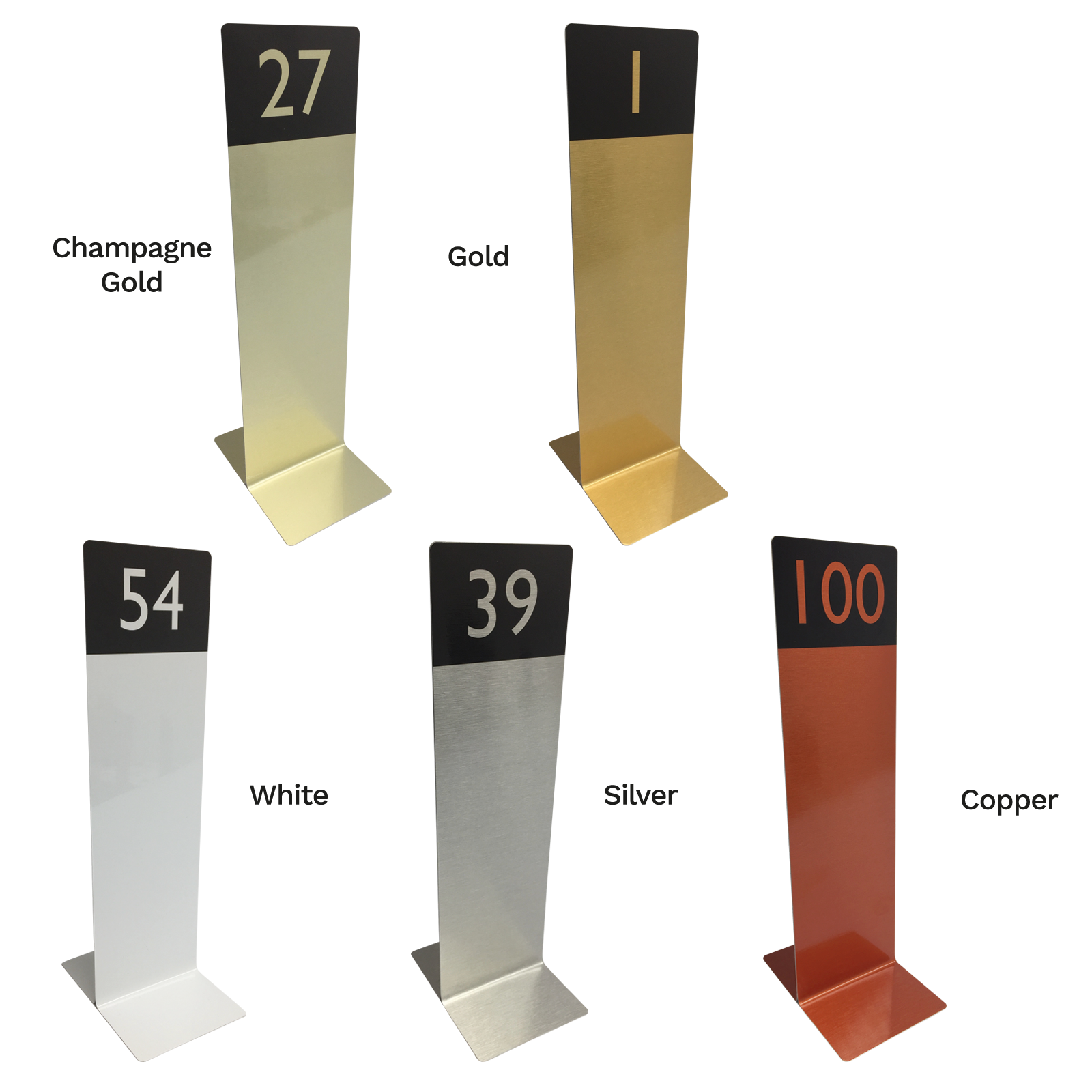 Slimline Tall Table Top Numbers (Numbers Only) 