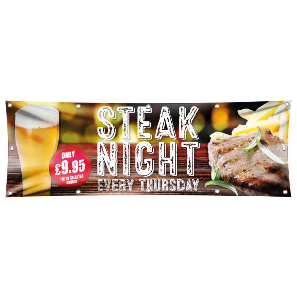 Steak Night Pub Banner