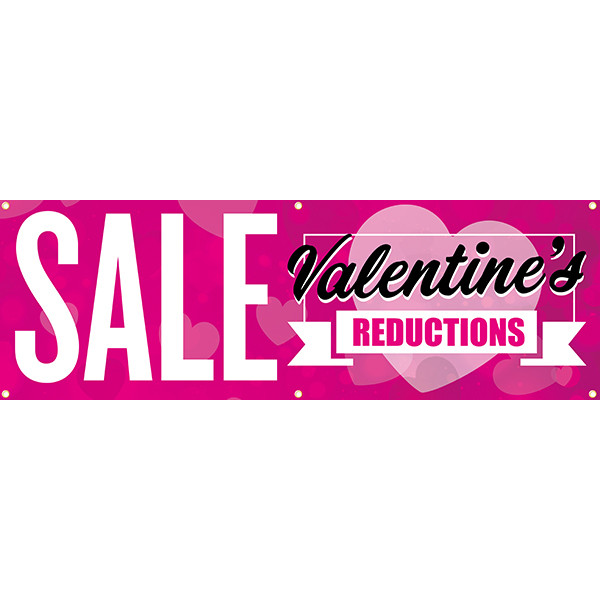 Valentines Day Sale PVC Banner
