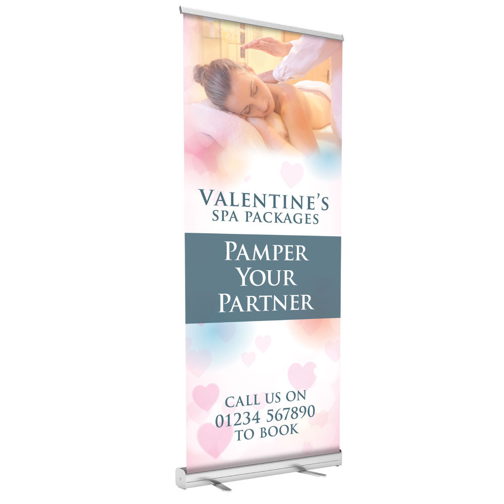 Valentines Spa Roller Banner