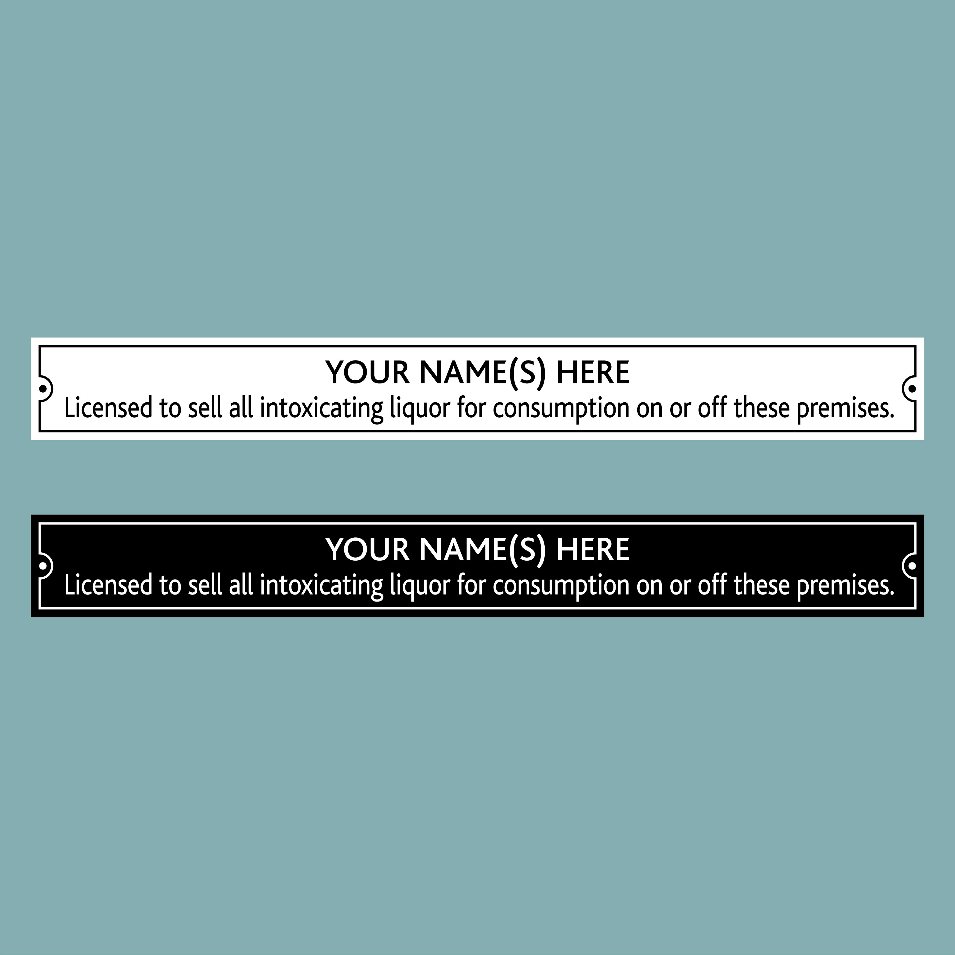 License Plates Pub Signs Catersigns